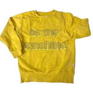 Missie Munster Girl Crewneck Longsleeve Sweatshirt Be The Sunshine Yellow Size 7